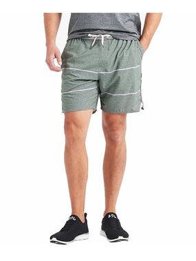 Vuori Trail Shorts in Green and Gray - Lined - Size Large (V341)